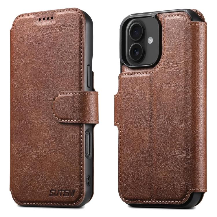 Suteni Q05 2-in-1 Multi-function Detachable Wallet MagSafe Phone Case, For iPhone 16 Pro, For iPhone 16 Plus, For iPhone 16, For iPhone 15 Pro Max, For iPhone 15 Pro, For iPhone 15 Plus, For iPhone 15, For iPhone 14 Plus