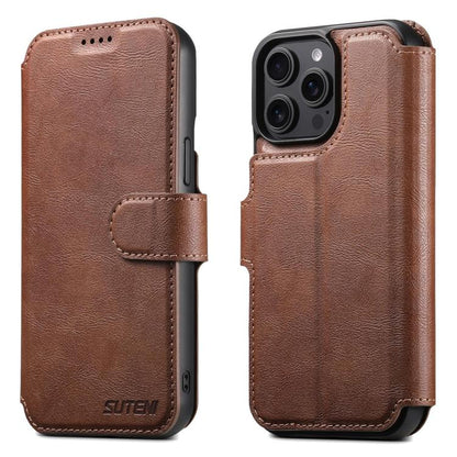 Suteni Q05 2-in-1 Multi-function Detachable Wallet MagSafe Phone Case, For iPhone 16 Pro, For iPhone 16 Plus, For iPhone 16, For iPhone 15 Pro Max, For iPhone 15 Pro, For iPhone 15 Plus, For iPhone 15, For iPhone 14 Plus
