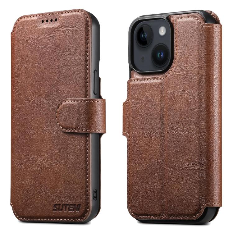Suteni Q05 2-in-1 Multi-function Detachable Wallet MagSafe Phone Case, For iPhone 16 Pro, For iPhone 16 Plus, For iPhone 16, For iPhone 15 Pro Max, For iPhone 15 Pro, For iPhone 15 Plus, For iPhone 15, For iPhone 14 Plus