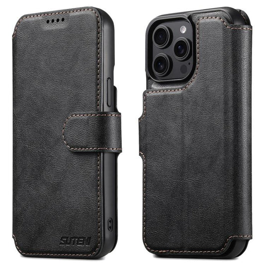 Suteni Q05 2-in-1 Multi-function Detachable Wallet MagSafe Phone Case, For iPhone 12 Pro