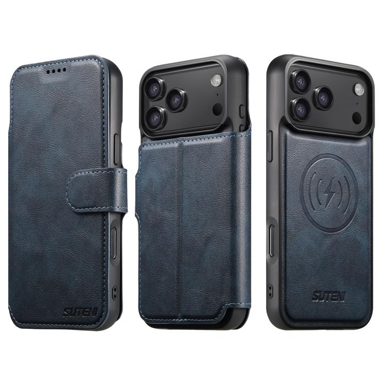 Suteni Q05 2-in-1 Multi-function Detachable Wallet MagSafe Phone Case, For iPhone 18, For iPhone 18 Pro, For iPhone 18 Pro Max, For iPhone 17 Pro Max, For iPhone 17 Pro, For iPhone 17, For iPhone 17 Air, For iPhone 16 Pro Max