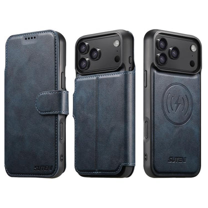 Suteni Q05 2-in-1 Multi-function Detachable Wallet MagSafe Phone Case, For iPhone 18, For iPhone 18 Pro, For iPhone 18 Pro Max, For iPhone 17 Pro Max, For iPhone 17 Pro, For iPhone 17, For iPhone 17 Air, For iPhone 16 Pro Max