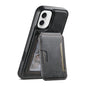 Suteni M3 Card Bag MagSafe Cowhide Texture Leather Phone Case, For iPhone 17 Pro Max, For iPhone 17 Pro, For iPhone 17, For iPhone Air, For iPhone 16 Pro Max, For iPhone 16 Pro, For iPhone 16 Plus, For iPhone 16