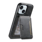 Suteni M3 Card Bag MagSafe Cowhide Texture Leather Phone Case, For iPhone 15 Pro Max, For iPhone 15 Pro, For iPhone 15 Plus, For iPhone 15, For iPhone 14 Plus, For iPhone 14, For iPhone 14 Pro, For iPhone 14 Pro Max