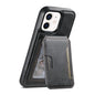 Suteni M3 Card Bag MagSafe Cowhide Texture Leather Phone Case, For iPhone 14, For iPhone 14 Pro, For iPhone 14 Pro Max, For iPhone 13 Pro Max, For iPhone 13 Pro, For iPhone 13, For iPhone 12, For iPhone 12 Pro Max