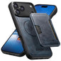 Suteni M3 Card Bag MagSafe Cowhide Texture Leather Phone Case, For iPhone 18, For iPhone 18 Pro, For iPhone 18 Pro Max, For iPhone 17 Pro Max, For iPhone 17 Pro, For iPhone 17, For iPhone Air, For iPhone 16 Pro Max