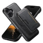 Suteni M3 Card Bag MagSafe Cowhide Texture Leather Phone Case, For iPhone 18, For iPhone 18 Pro, For iPhone 18 Pro Max, For iPhone 17 Pro Max, For iPhone 17 Pro, For iPhone 17, For iPhone Air, For iPhone 16 Pro Max