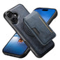 Suteni M3 Card Bag MagSafe Cowhide Texture Leather Phone Case, For iPhone 18, For iPhone 18 Pro, For iPhone 18 Pro Max, For iPhone 17 Pro Max, For iPhone 17 Pro, For iPhone 17, For iPhone Air, For iPhone 16 Pro Max