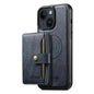 Suteni M4 Magnetic Card Bag MagSafe Leather Phone Case, For iPhone 16 Pro, For iPhone 16 Plus, For iPhone 16, For iPhone 15 Pro Max, For iPhone 15 Pro, For iPhone 15 Plus, For iPhone 15, For iPhone 14 Plus