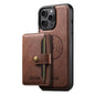 Suteni M4 Magnetic Card Bag MagSafe Leather Phone Case, For iPhone 12 Pro