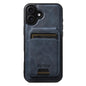 Suteni M5 Magnetic Card Bag MagSafe Cowhide Texture Leather Phone Case, For iPhone 18, For iPhone 18 Pro, For iPhone 18 Pro Max, For iPhone 17 Pro Max, For iPhone 17 Pro, For iPhone 17, For iPhone Air, For iPhone 16 Pro Max