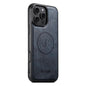 Suteni G5 Cowhide Leather MagSafe Magnetic Phone Case, For iPhone 16 Pro, For iPhone 16 Plus, For iPhone 16, For iPhone 15 Pro Max, For iPhone 15 Pro, For iPhone 15 Plus, For iPhone 15, For iPhone 14 Plus