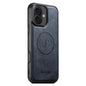 Suteni G5 Cowhide Leather MagSafe Magnetic Phone Case, For iPhone 16 Pro, For iPhone 16 Plus, For iPhone 16, For iPhone 15 Pro Max, For iPhone 15 Pro, For iPhone 15 Plus, For iPhone 15, For iPhone 14 Plus