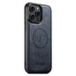 Suteni G5 Cowhide Leather MagSafe Magnetic Phone Case, For iPhone 12 Pro