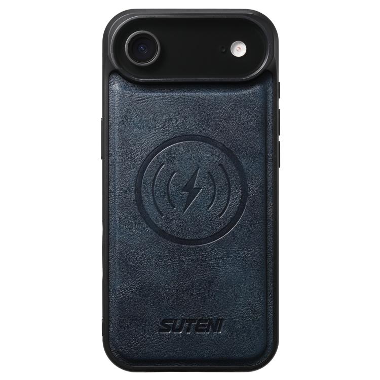 Suteni G5 Cowhide Leather MagSafe Magnetic Phone Case, For iPhone 18, For iPhone 18 Pro, For iPhone 18 Pro Max, For iPhone 17 Pro Max, For iPhone 17 Pro, For iPhone 17, For iPhone Air, For iPhone 16 Pro Max