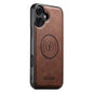 Suteni G5 Cowhide Leather MagSafe Magnetic Phone Case, For iPhone 18, For iPhone 18 Pro, For iPhone 18 Pro Max, For iPhone 17 Pro Max, For iPhone 17 Pro, For iPhone 17, For iPhone Air, For iPhone 16 Pro Max