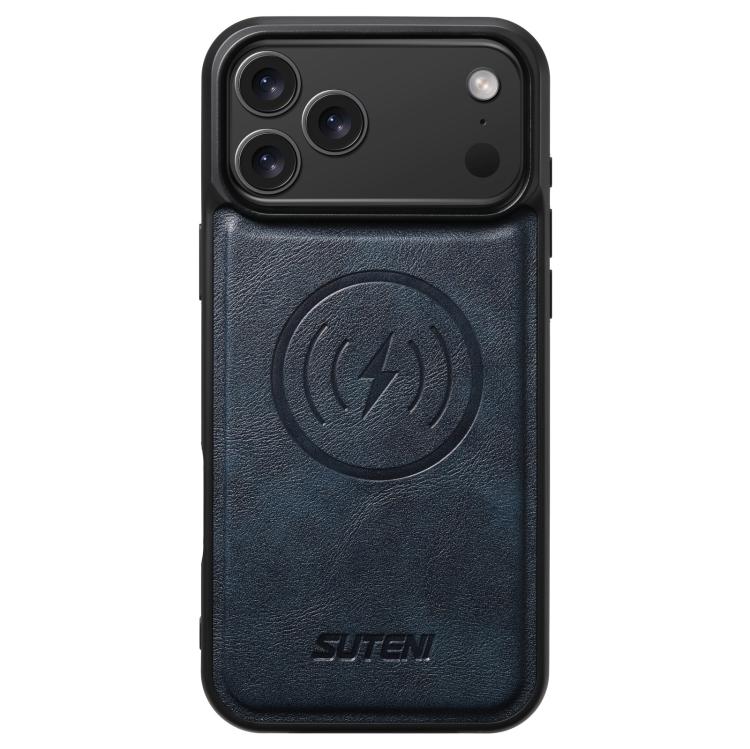 Suteni G5 Cowhide Leather MagSafe Magnetic Phone Case, For iPhone 18, For iPhone 18 Pro, For iPhone 18 Pro Max, For iPhone 17 Pro Max, For iPhone 17 Pro, For iPhone 17, For iPhone Air, For iPhone 16 Pro Max