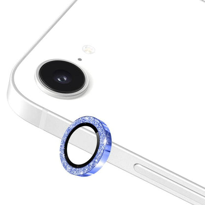 ENKAY Hat-Prince Glitter Rear Camera Lens Aluminium Alloy Ring Tempered Glass Film, For iPhone 16e
