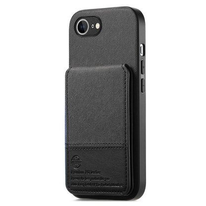 Twill Fabric Leather Vertical Flip RFID Card Bag Phone Case, For iPhone 17e / 16e, For iPhone 17 Pro Max, For iPhone 17 Pro
