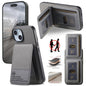 Twill Fabric Leather Vertical Flip RFID Card Bag Phone Case