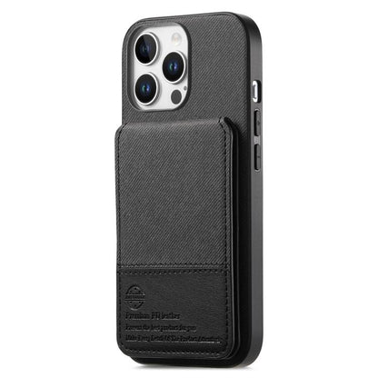 Twill Fabric Leather Vertical Flip RFID Card Bag Phone Case, For iPhone 14 Pro, For iPhone 14 Pro Max, For iPhone 13 Pro Max