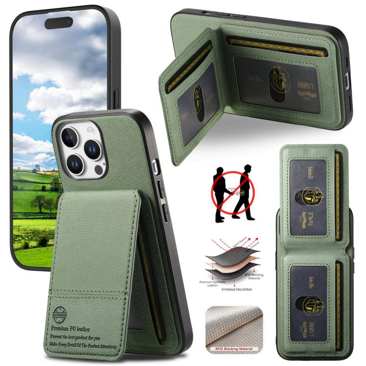 Twill Fabric Leather Vertical Flip RFID Card Bag Phone Case, For iPhone 14 Pro, For iPhone 14 Pro Max, For iPhone 13 Pro Max