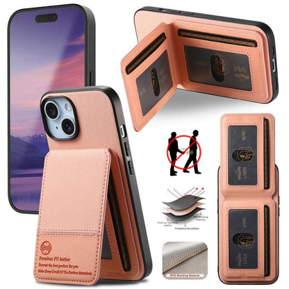 Twill Fabric Leather Vertical Flip RFID Card Bag Phone Case, For iPhone 13 Pro, For iPhone 13, For iPhone 12