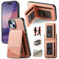 Twill Fabric Leather Vertical Flip RFID Card Bag Phone Case, For iPhone 13 Pro, For iPhone 13, For iPhone 12