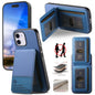 Twill Fabric Leather Vertical Flip RFID Card Bag Phone Case, For iPhone 13 Pro, For iPhone 13, For iPhone 12