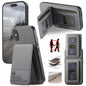 Twill Fabric Leather Vertical Flip RFID Card Bag Phone Case