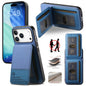 Twill Fabric Leather Vertical Flip RFID Card Bag Phone Case, For iPhone 17e / 16e, For iPhone 17 Pro Max, For iPhone 17 Pro