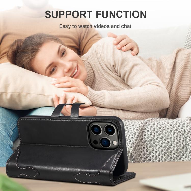 Suteni Q-03 Oil Wax Magnetic Clasp Leather Phone Case, For iPhone 16e, For iPhone 16 Pro Max, For iPhone 16 Pro, For iPhone 16 Plus, For iPhone 16, For iPhone 15 Pro Max