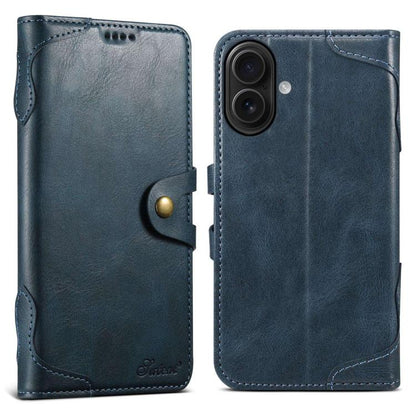 Suteni Q-03 Oil Wax Magnetic Clasp Leather Phone Case, For iPhone 16e, For iPhone 16 Pro Max, For iPhone 16 Pro, For iPhone 16 Plus, For iPhone 16, For iPhone 15 Pro Max