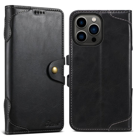 Suteni Q-03 Oil Wax Magnetic Clasp Leather Phone Case, For iPhone 12 Pro Max, For iPhone 12 mini, For iPhone 7 / 8 / SE 2022, For iPhone 11 Pro Max, For iPhone 11, For iPhone 11 Pro