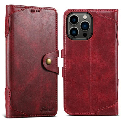 Suteni Q-03 Oil Wax Magnetic Clasp Leather Phone Case, For iPhone 12 Pro Max, For iPhone 12 mini, For iPhone 7 / 8 / SE 2022, For iPhone 11 Pro Max, For iPhone 11, For iPhone 11 Pro