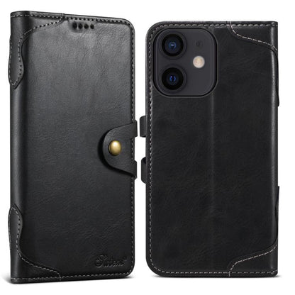 Suteni Q-03 Oil Wax Magnetic Clasp Leather Phone Case, For iPhone 12 Pro Max, For iPhone 12 mini, For iPhone 7 / 8 / SE 2022, For iPhone 11 Pro Max, For iPhone 11, For iPhone 11 Pro