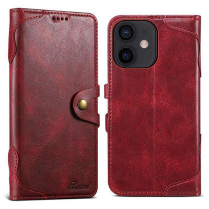 Suteni Q-03 Oil Wax Magnetic Clasp Leather Phone Case, For iPhone 12 Pro Max, For iPhone 12 mini, For iPhone 7 / 8 / SE 2022, For iPhone 11 Pro Max, For iPhone 11, For iPhone 11 Pro
