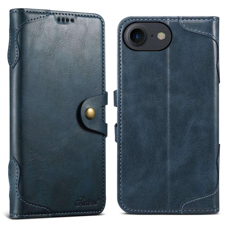 Suteni Q-03 Oil Wax Magnetic Clasp Leather Phone Case, For iPhone 12 Pro Max, For iPhone 12 mini, For iPhone 7 / 8 / SE 2022, For iPhone 11 Pro Max, For iPhone 11, For iPhone 11 Pro