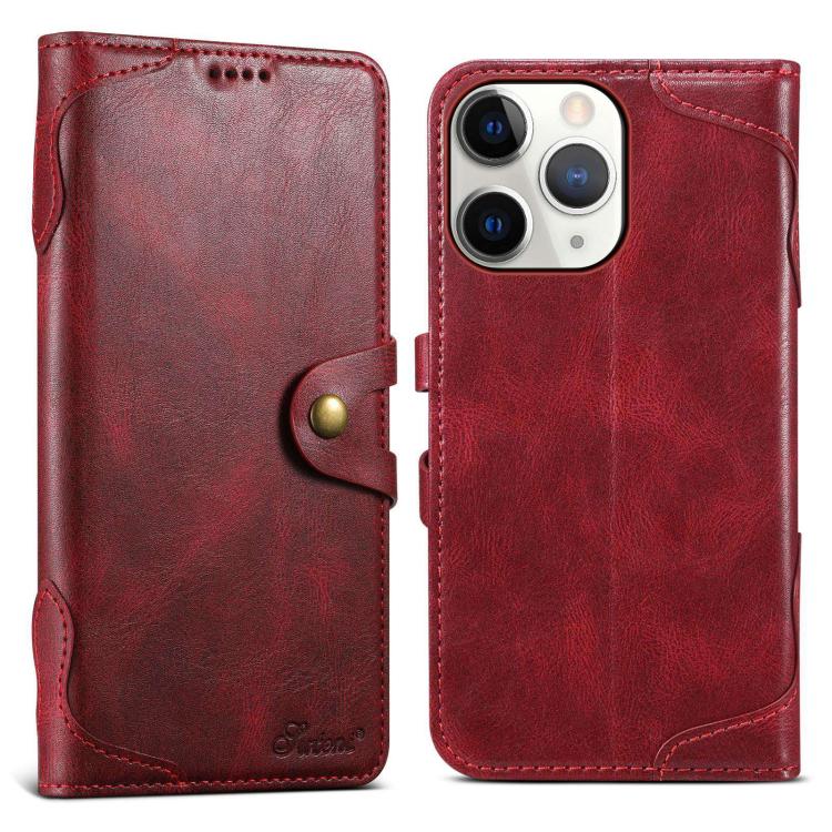 Suteni Q-03 Oil Wax Magnetic Clasp Leather Phone Case, For iPhone 12 Pro Max, For iPhone 12 mini, For iPhone 7 / 8 / SE 2022, For iPhone 11 Pro Max, For iPhone 11, For iPhone 11 Pro