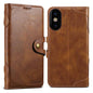 Suteni Q-03 Oil Wax Magnetic Clasp Leather Phone Case, For iPhone X / XS, For iPhone XR, For iPhone XS Max, For iPhone 8 Plus / 7 Plus