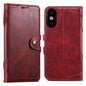 Suteni Q-03 Oil Wax Magnetic Clasp Leather Phone Case, For iPhone X / XS, For iPhone XR, For iPhone XS Max, For iPhone 8 Plus / 7 Plus