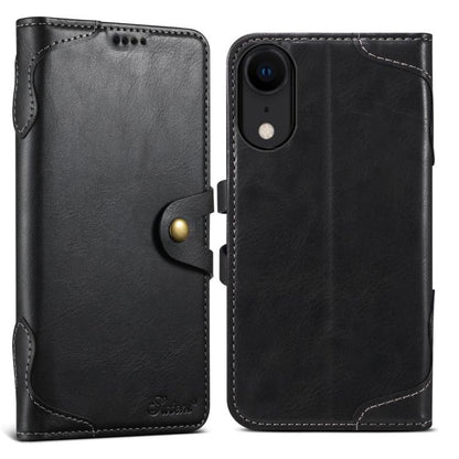 Suteni Q-03 Oil Wax Magnetic Clasp Leather Phone Case, For iPhone X / XS, For iPhone XR, For iPhone XS Max, For iPhone 8 Plus / 7 Plus