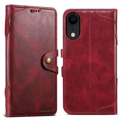 Suteni Q-03 Oil Wax Magnetic Clasp Leather Phone Case, For iPhone X / XS, For iPhone XR, For iPhone XS Max, For iPhone 8 Plus / 7 Plus