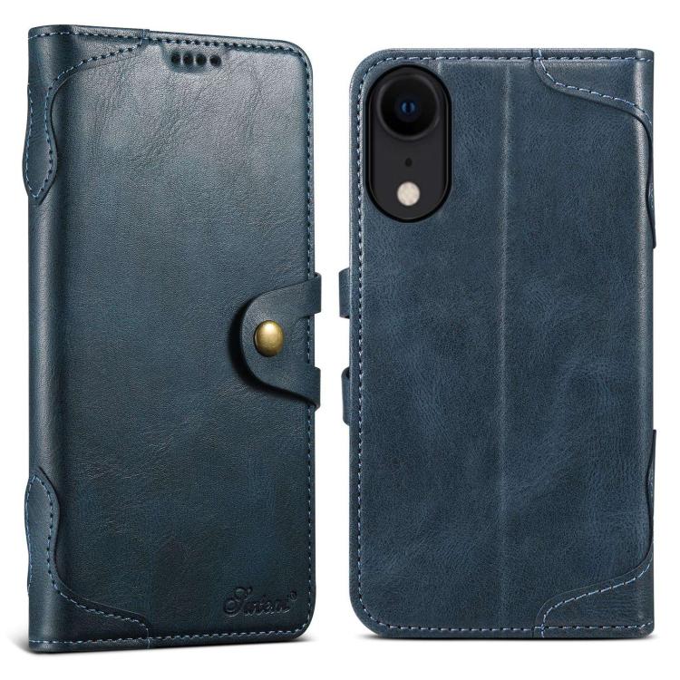 Suteni Q-03 Oil Wax Magnetic Clasp Leather Phone Case, For iPhone X / XS, For iPhone XR, For iPhone XS Max, For iPhone 8 Plus / 7 Plus