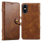Suteni Q-03 Oil Wax Magnetic Clasp Leather Phone Case, For iPhone X / XS, For iPhone XR, For iPhone XS Max, For iPhone 8 Plus / 7 Plus