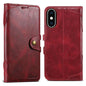 Suteni Q-03 Oil Wax Magnetic Clasp Leather Phone Case, For iPhone X / XS, For iPhone XR, For iPhone XS Max, For iPhone 8 Plus / 7 Plus