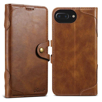 Suteni Q-03 Oil Wax Magnetic Clasp Leather Phone Case, For iPhone X / XS, For iPhone XR, For iPhone XS Max, For iPhone 8 Plus / 7 Plus