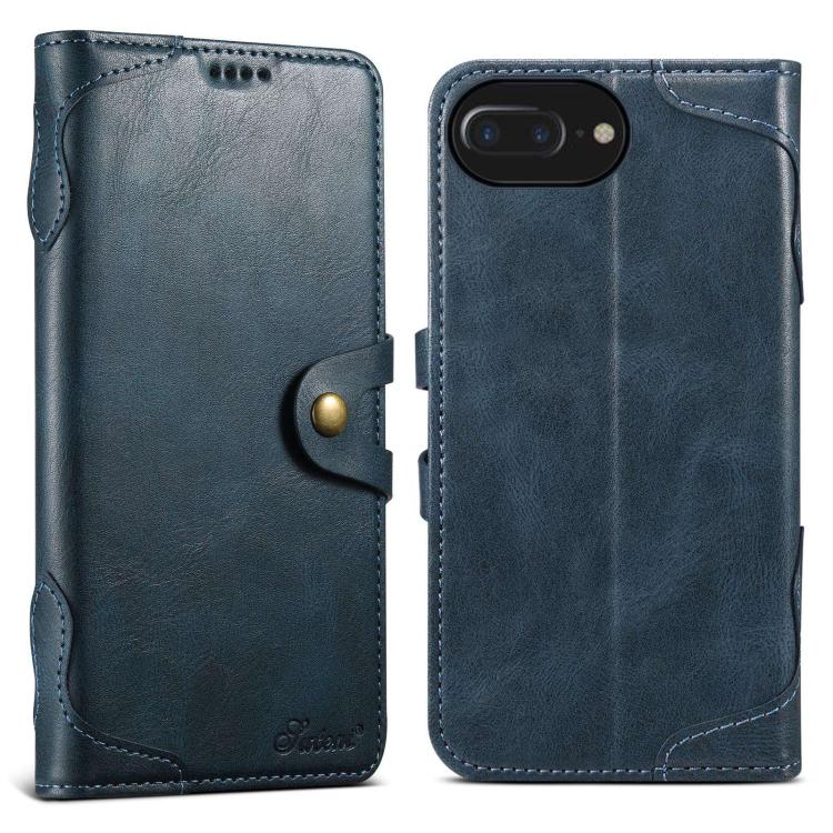 Suteni Q-03 Oil Wax Magnetic Clasp Leather Phone Case, For iPhone X / XS, For iPhone XR, For iPhone XS Max, For iPhone 8 Plus / 7 Plus