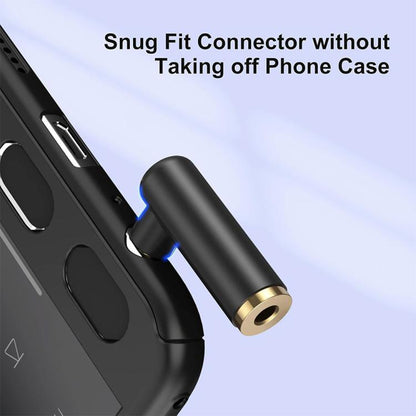 JUNSUNMAY 90 Degree Right Angle 3.5mm TRRS Male to Female Audio Adapter Connector