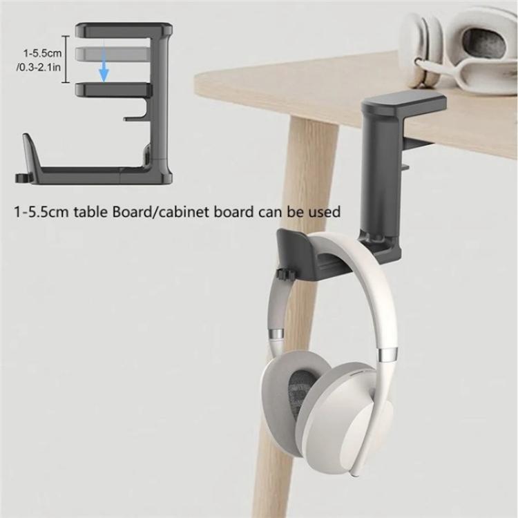 XWJ-EJJ01 360 Degree Rotatable Under Desk Storage Bracket Gaming Headset Holder